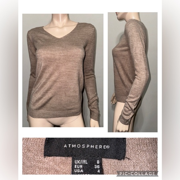 Atmosphere Acrylic V-neck Knit 4 - Picture 1 of 10